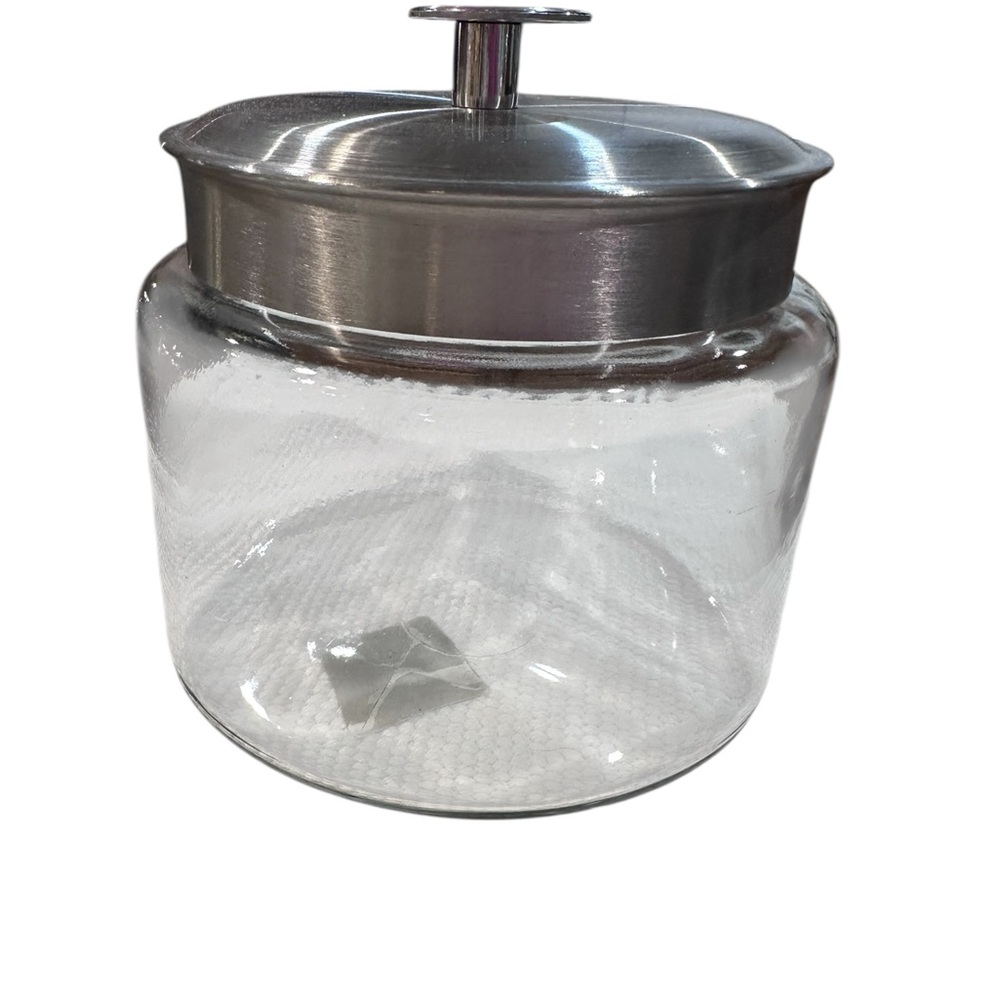 Anchor Hocking 64 oz Glass Storage Jar with Stainless Steel‎ Lid
